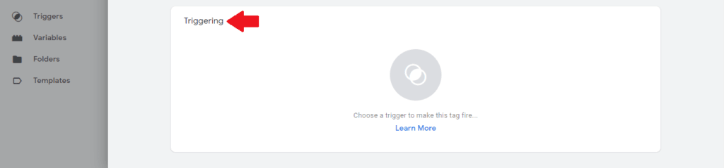 Zvolenie spúšťača pri nastavení Facebook pixelu cez Google Tag Manager.